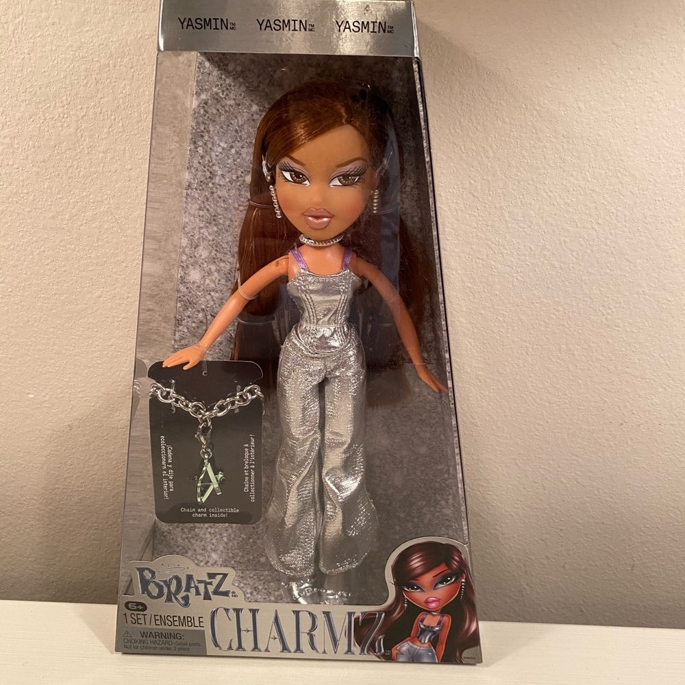 Bratz Yasmin Charmz Doll with Silver Outfit